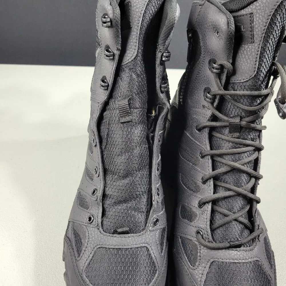 Merrell MOAB Tactical Side Zip Waterproof Boots Black Men’s 10 Defects J003907